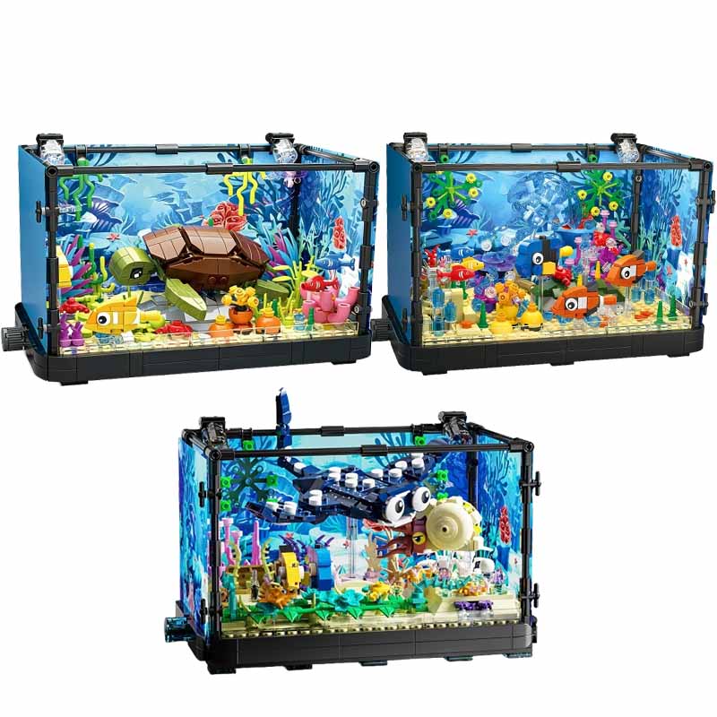 Marine Aquarium Cube - Zestaw klocków do budowy akwarium ze