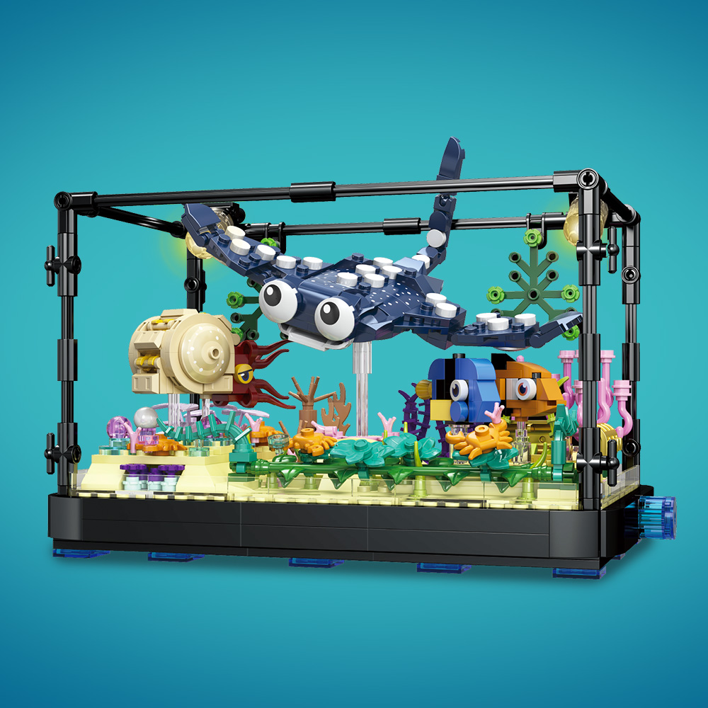 Zestaw bloków do akwarium ze ś – Marine Aquarium Cube recenzja i cena